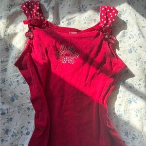Gymboree Red Sweater with Silver Embellishments